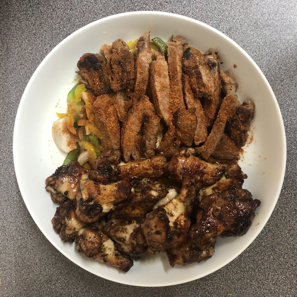 Mr__DCD's tweet photo. Suya x Jerk https://t.co/dFfOsNfDmI