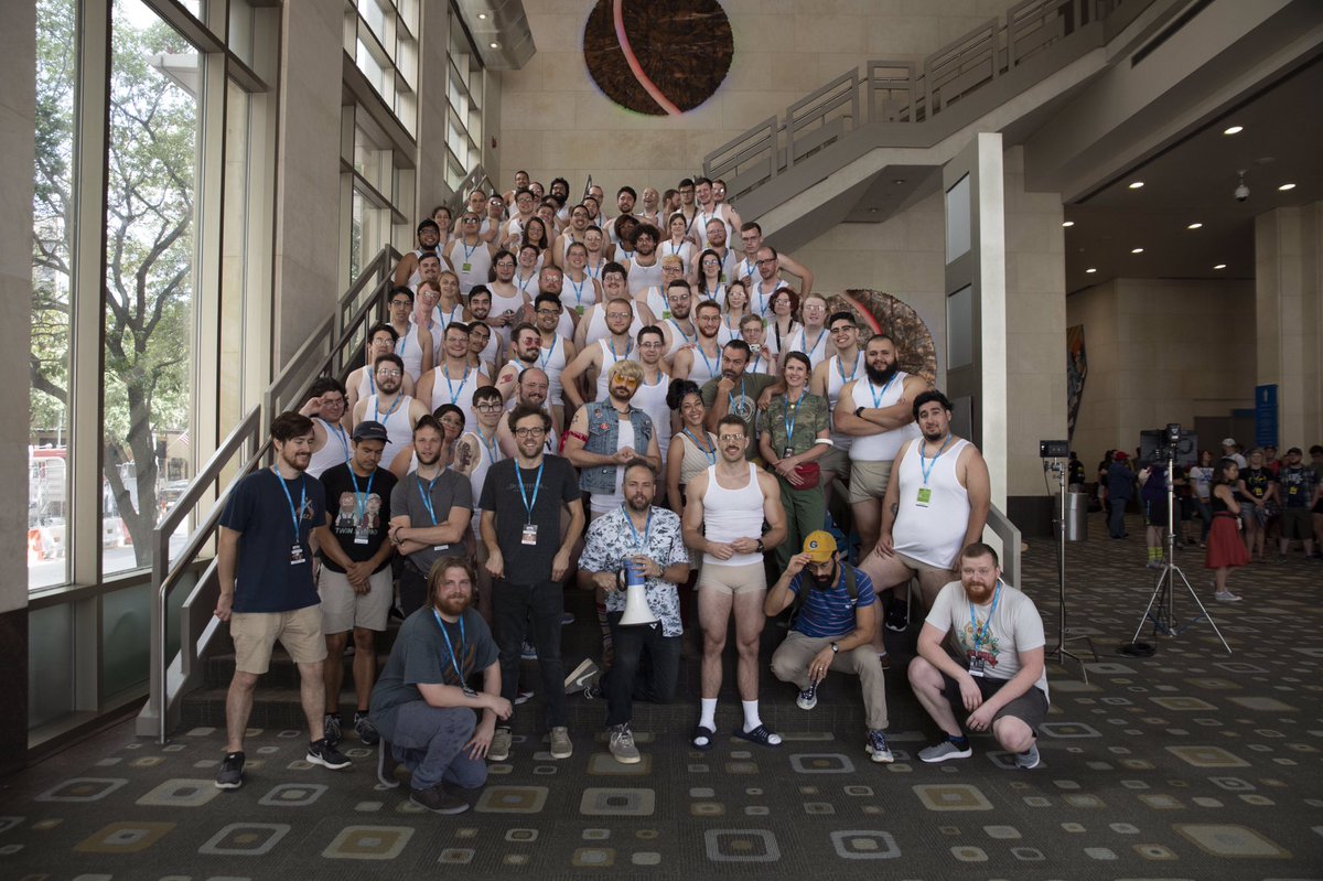 wesslent's tweet photo. It was great to be among my people at CuckCon.  Even though I was later arrested, it was all worth it. #RTXAustin2019 #CuckCon @adamkovic @BGibbles @JoshtheFlanagan https://t.co/tK3JFtlvVV