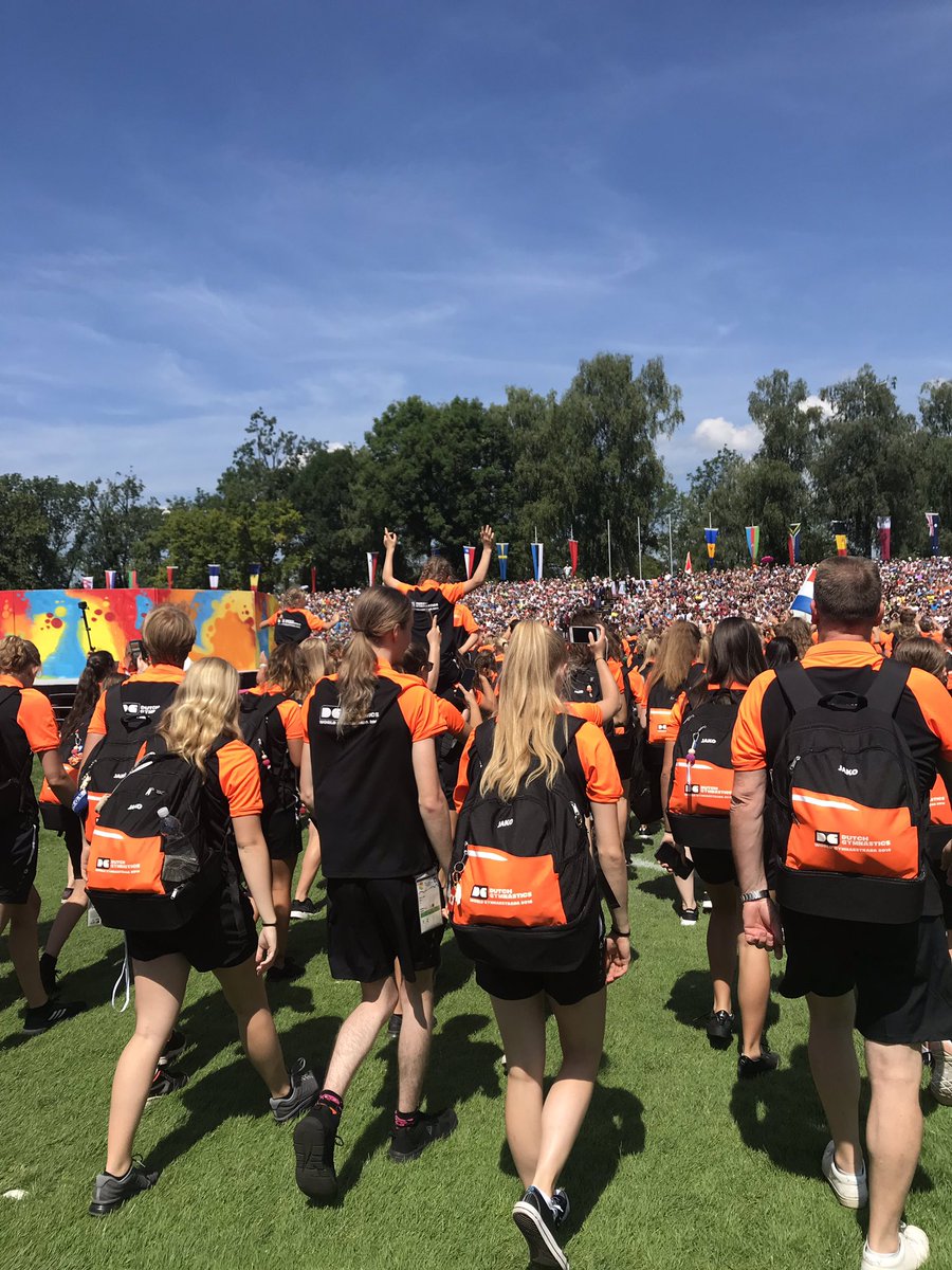 En dan is de opening geweest Van de wereld gymnaestrada <a href="/DutchGymnastics/">Dutch Gymnastics</a> wat heb ik genoten.