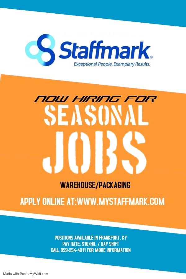 staffmarklexky's tweet photo. Join us for a Hiring Event tomorrow, Thursday 7/11 from 1-4pm at the Paul Sawyier Public Library, located at 319 Wapping St., Frankfort, KY 40601. 
#HiringEvent #ApplyNow #FrankfortJobs #ReferAFriend https://t.co/PU4q8igreZ