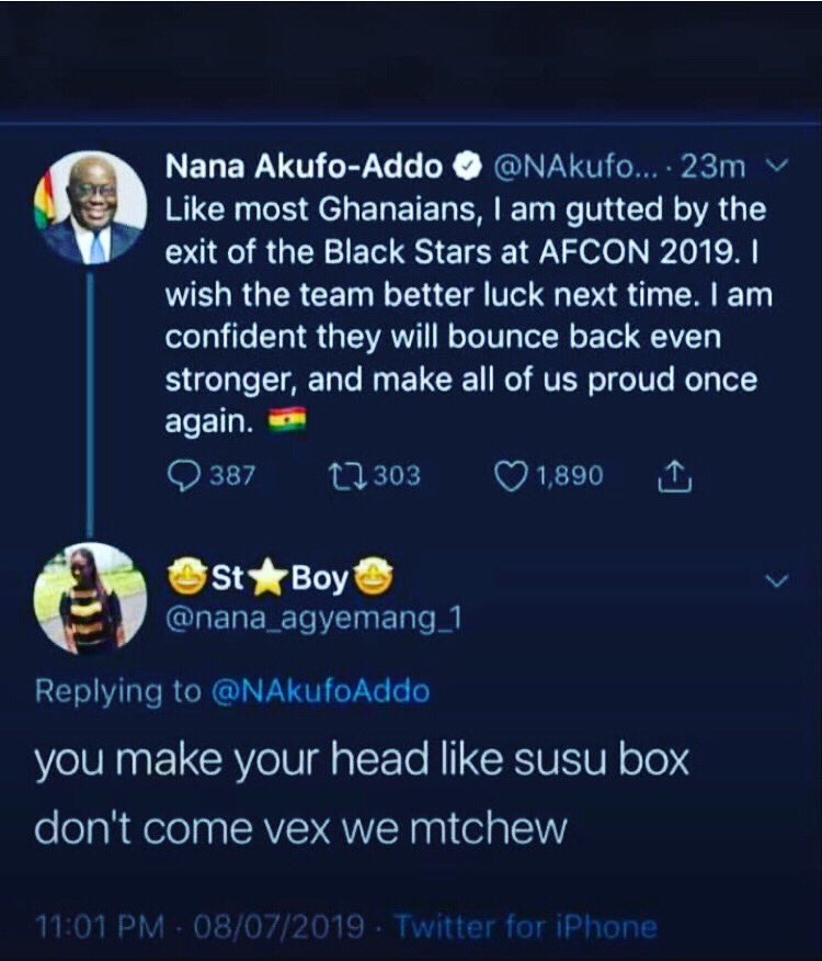 BoisonDawson's tweet photo. Who ever did to our president err
😭😭😭😭 https://t.co/OBzlagsdNx