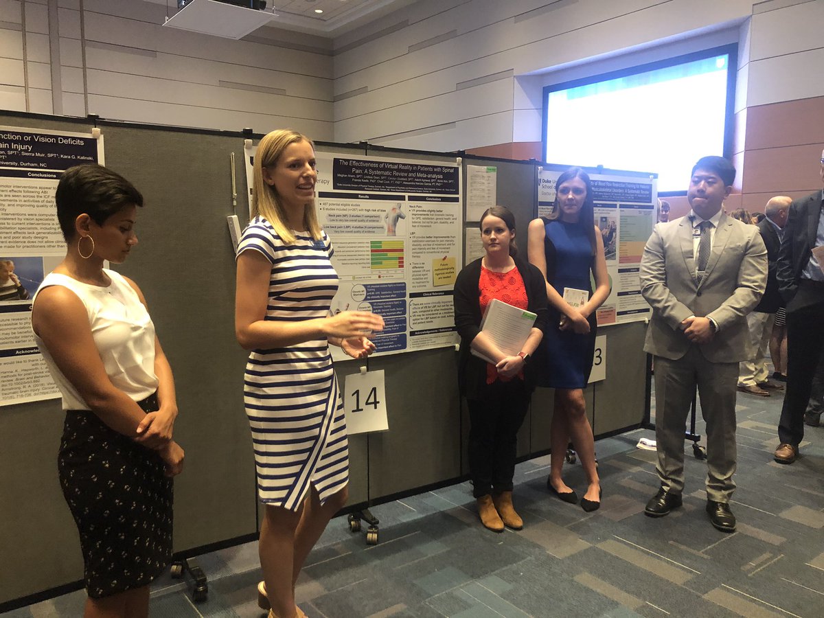 Duke_DPT's tweet photo. The Effectiveness of Virtual Reality in Patients with Spinal Pain: A Systematic Review and Meta-Analysis by @CStoddard_SPT @jonathankimpt @chadcookpt @ale_garciaPT et al #classof2020 #dptcapstone https://t.co/CoRNHqTuYG