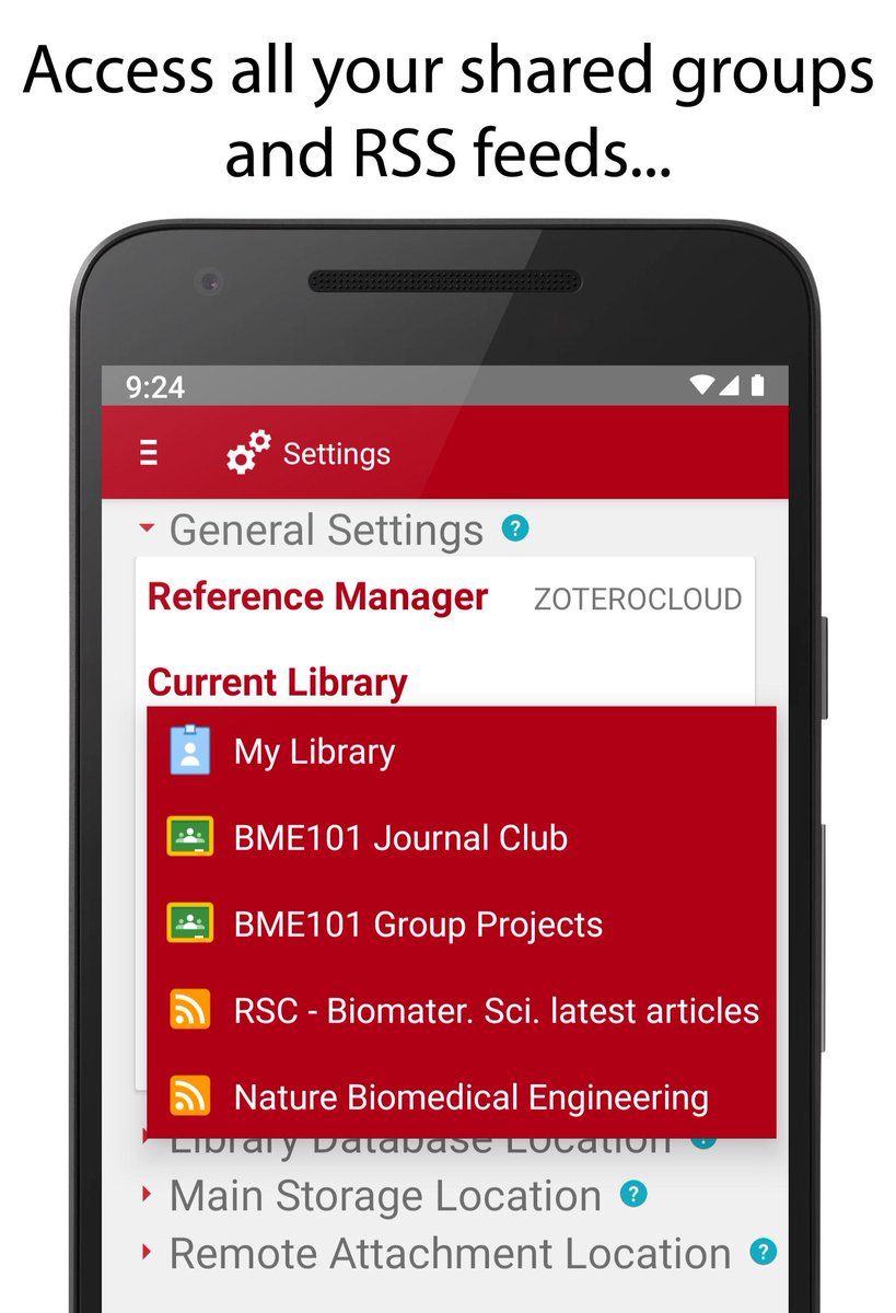 EzBioNet's tweet photo. Groups and #RSS feeds are now in your favorite @zotero reader for #Android... Download ZotEZ2 here https://t.co/qKASRev0s6 https://t.co/PhVica51nZ