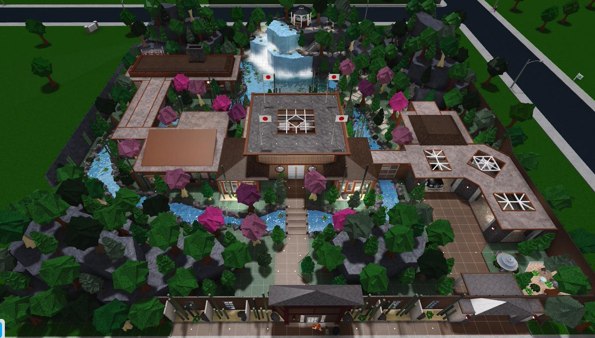 Jo On Twitter Japanese Inspired Build Front Aerial And Backyard Bloxburg Roblox Bloxburgbuild Bloxburgnews Rbx Coeptus - roblox bloxburg waterfall