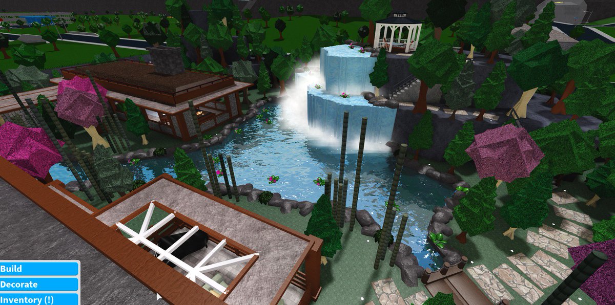 Jo On Twitter Japanese Inspired Build Front Aerial - roblox bloxburg waterfall