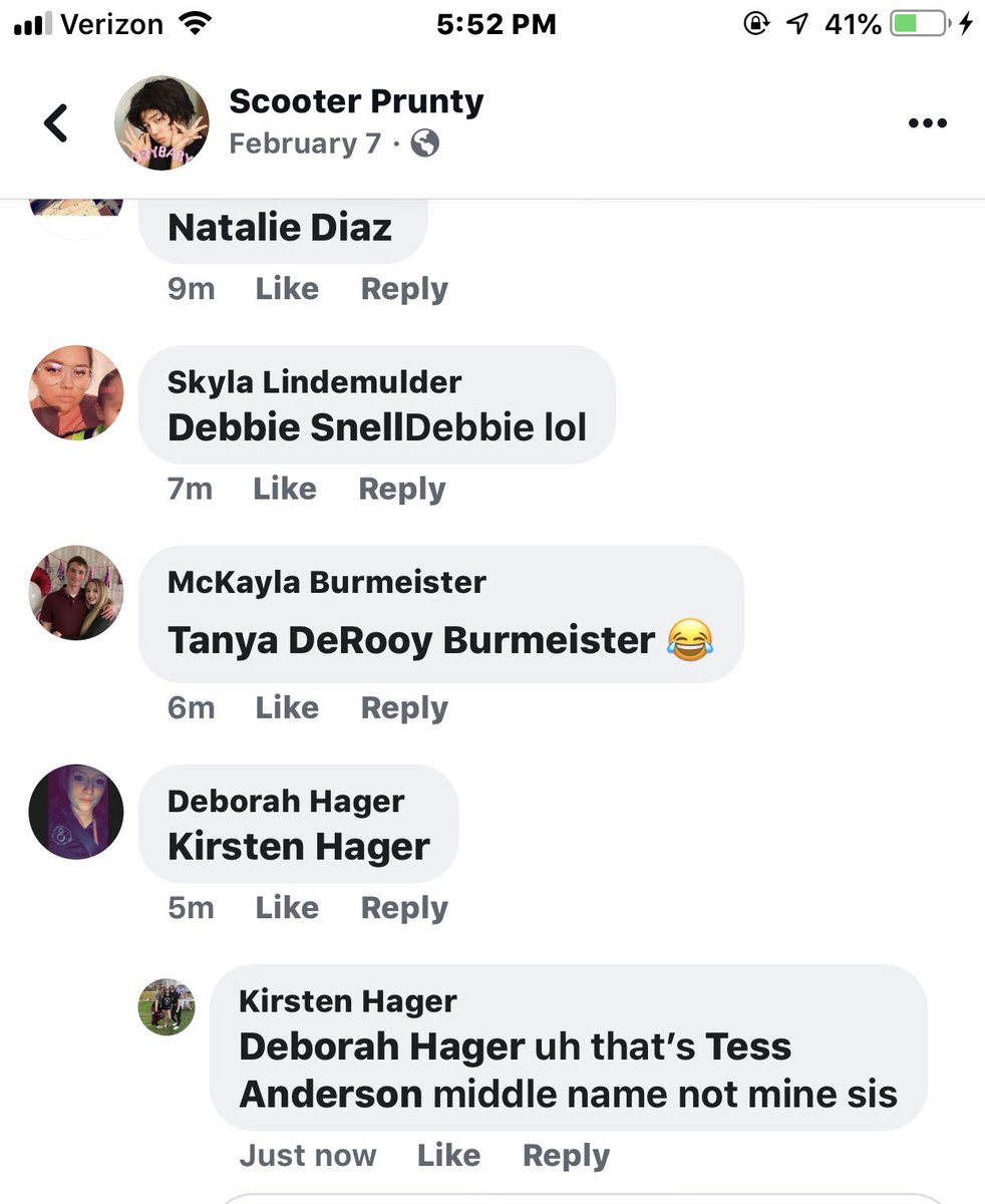 hager2342's tweet photo. @Debstep23 has known me for 18 years and still doesn’t know my middle name lol https://t.co/B8AelE8FhD