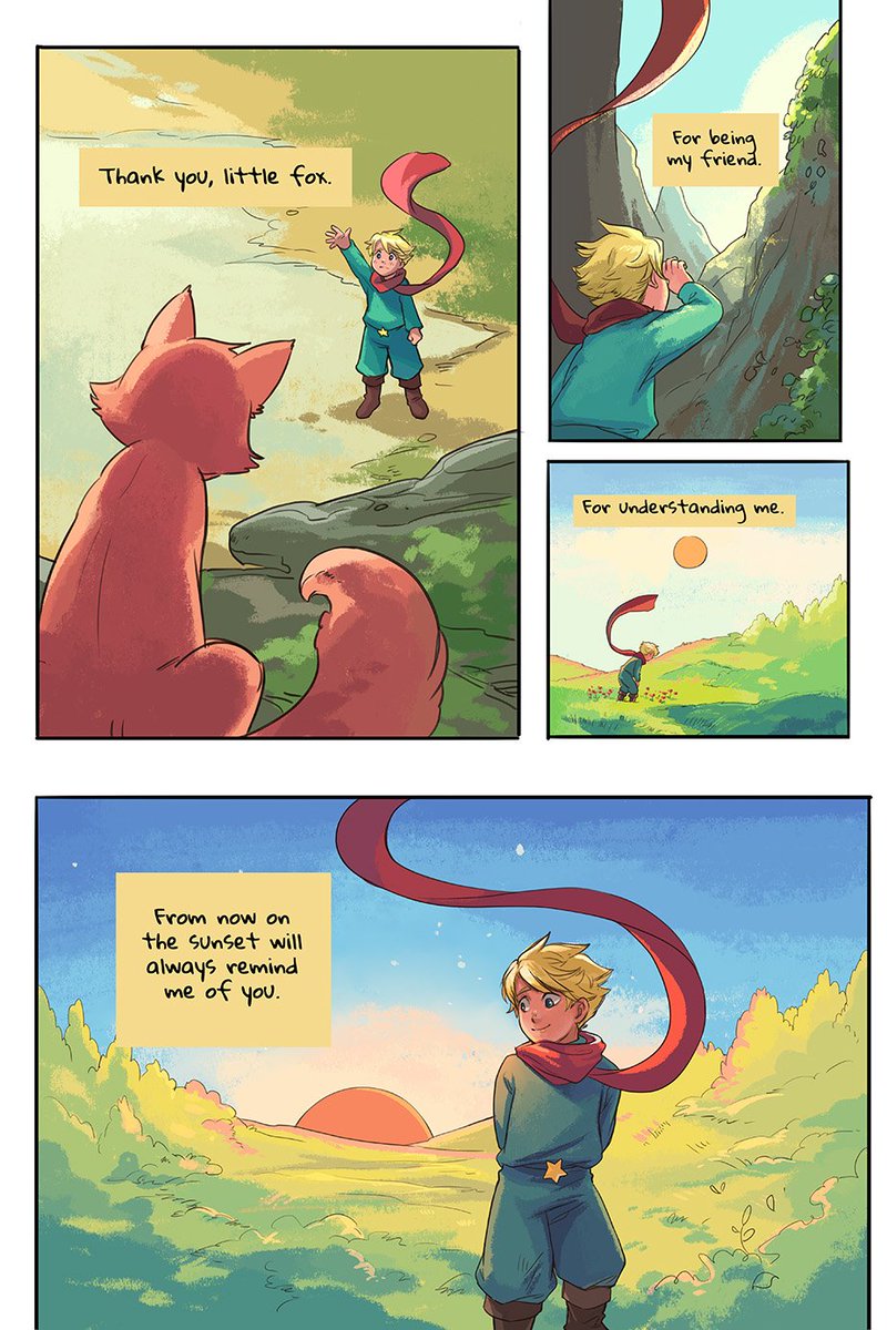 The Little Prince page 08-09! (end) #webcomic #comics #thelittleprince #childrensbook