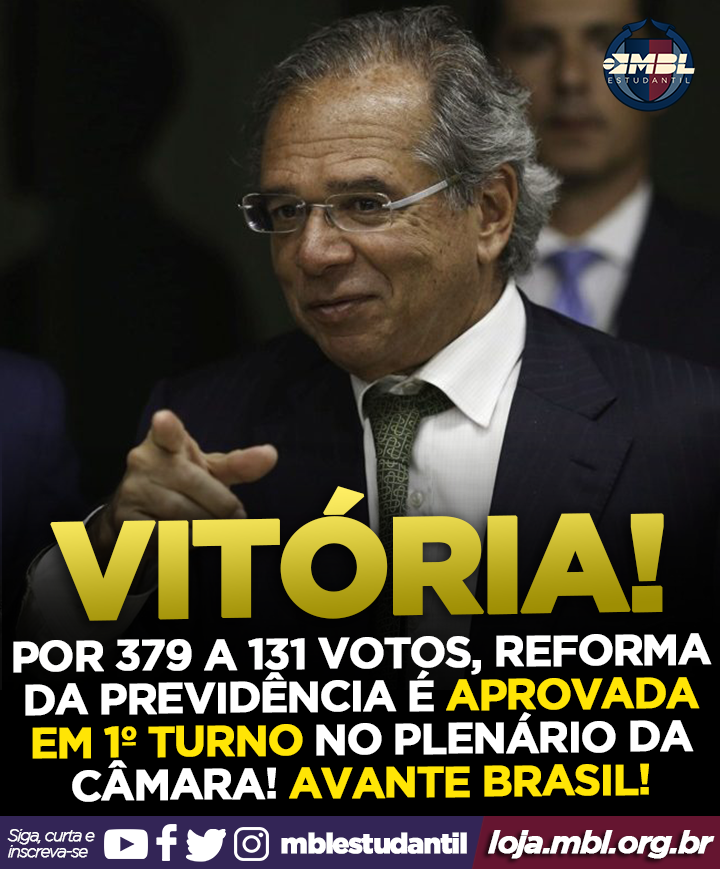 MBLestudantil's tweet photo. Nós jovens do MBL acreditamos que somente com a Reforma da Previdência o Brasil poderá respirar, o déficit só aumenta ano a ano, e as soluções demogógicas não tem mais vez, avante Brasil!
#mblestudantil #mbl #previdência #brasil #reformadaprevidência #reforma #previdência https://t.co/w7foCB4ngs
