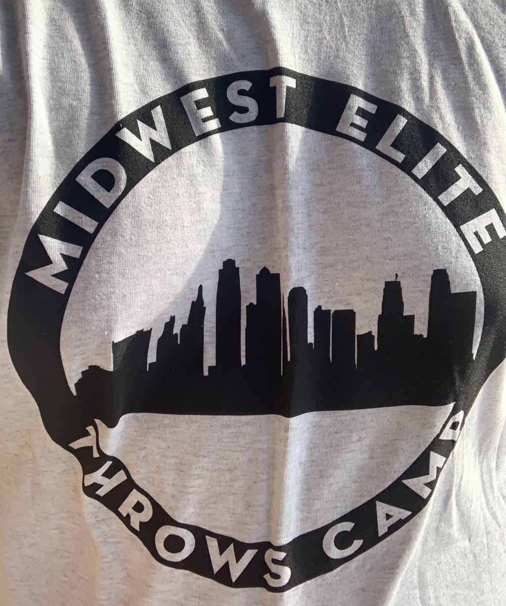 TaborTrackField's tweet photo. Shout out to @Coach_Rathke for putting on a great camp! It was a great environment with some great coaches and athletes. Looking forward to next year 🐦🐻 
#CoolTshirt #ThrowBombs #EliteThrows https://t.co/G6YQJjt4d1