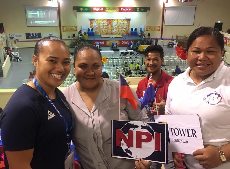 Our NPI team are in the stands and ready to cheer on Kanah Andrews-Nahu, our community brand ambassador. Good luck Kanah and hope you bring home another Gold!

#Samoa2019 #PacificGames #highperformance #gold
