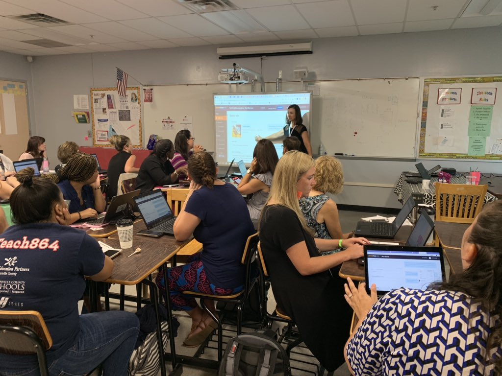 MrsQEDU's tweet photo. #2019UTC was a blast! Got to present with two spectacular teachers and make new connections with so many awesome educators! Great job @EdTechGCS @upstatetech https://t.co/1ezcunCkQh