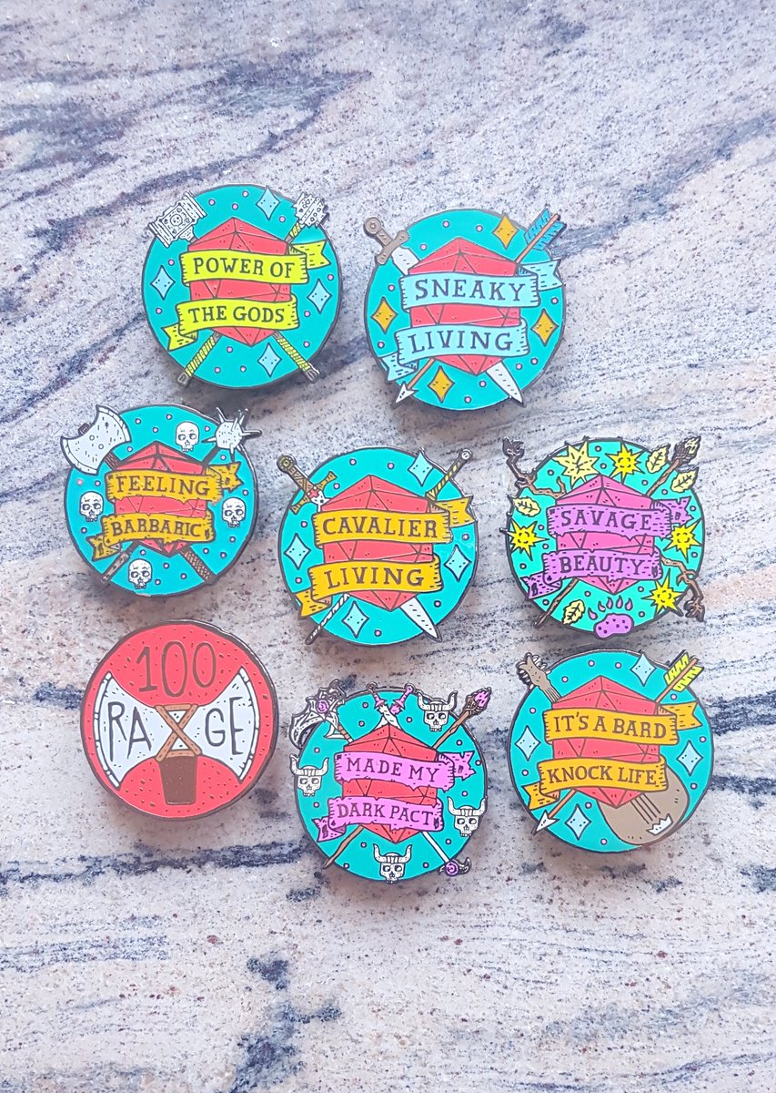 ⭐So its another Giveaway time⭐

To Win all the pins in this photo, simply 

🎁Retweet
🎁Tag 2 people
🎁Follow me

Giveaway ends on 16th July
Winner will be announced 17th July

#enamelpins #dnd #dungeonsanddragons