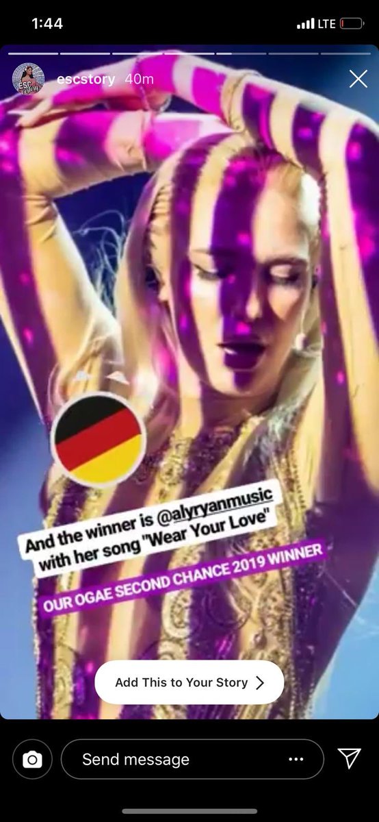 wewantaly's tweet photo. Germany No 1 #esc2019 #Eurovision2020 #wearyoulove https://t.co/Xk2yERseVB