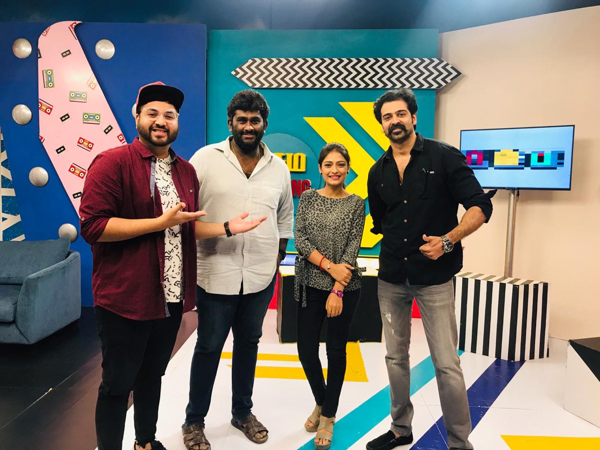 SunMusic's tweet photo. Semma morning’s Sema Team "Gurkha",
Director Sam Anton and Villain Raj Bharath with us!
Don't forget to watch #SemaMorning Monday to Friday, @7AM only on #SunMusic #SamAnton #RajBharat
#SemmaMorningSemmaSelfie @Sastika_R @RJSyedLive https://t.co/kuJN1zqf4Q