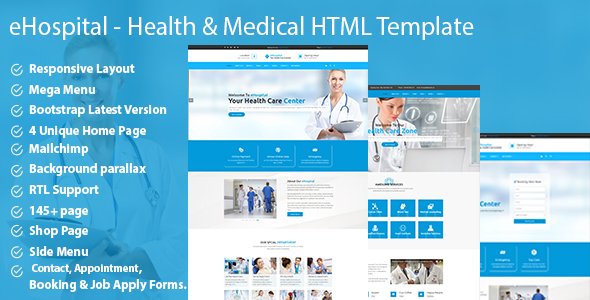 DesignUnlock's tweet image. eHospital – Health &amp;amp; Medical HTML Template @medical @HTMLTemplate @HealthCare @Hospital @Clinic bit.ly/2XWyLsD