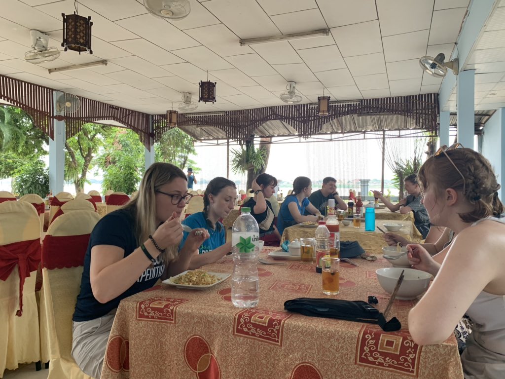 RobGLloyd's tweet photo. The Willink School fuelling before their jungle trek #Laos #PhouHinPoun @OutlookExpeds https://t.co/I49fiYoLpR