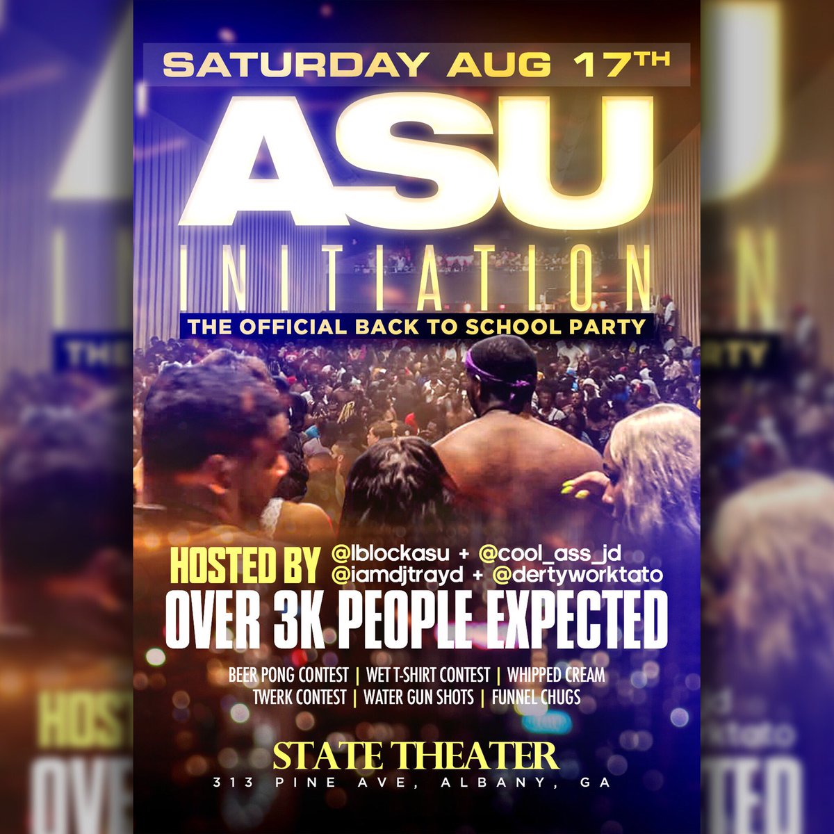LBlockASU's tweet image. 500 Retweets and u get Free Drinks Til 12 🥤 @ASU22Connect  @AlbanyState23  #ASUINITATION  #ASUInitiation2K19 #LBlockLean 🍷!
