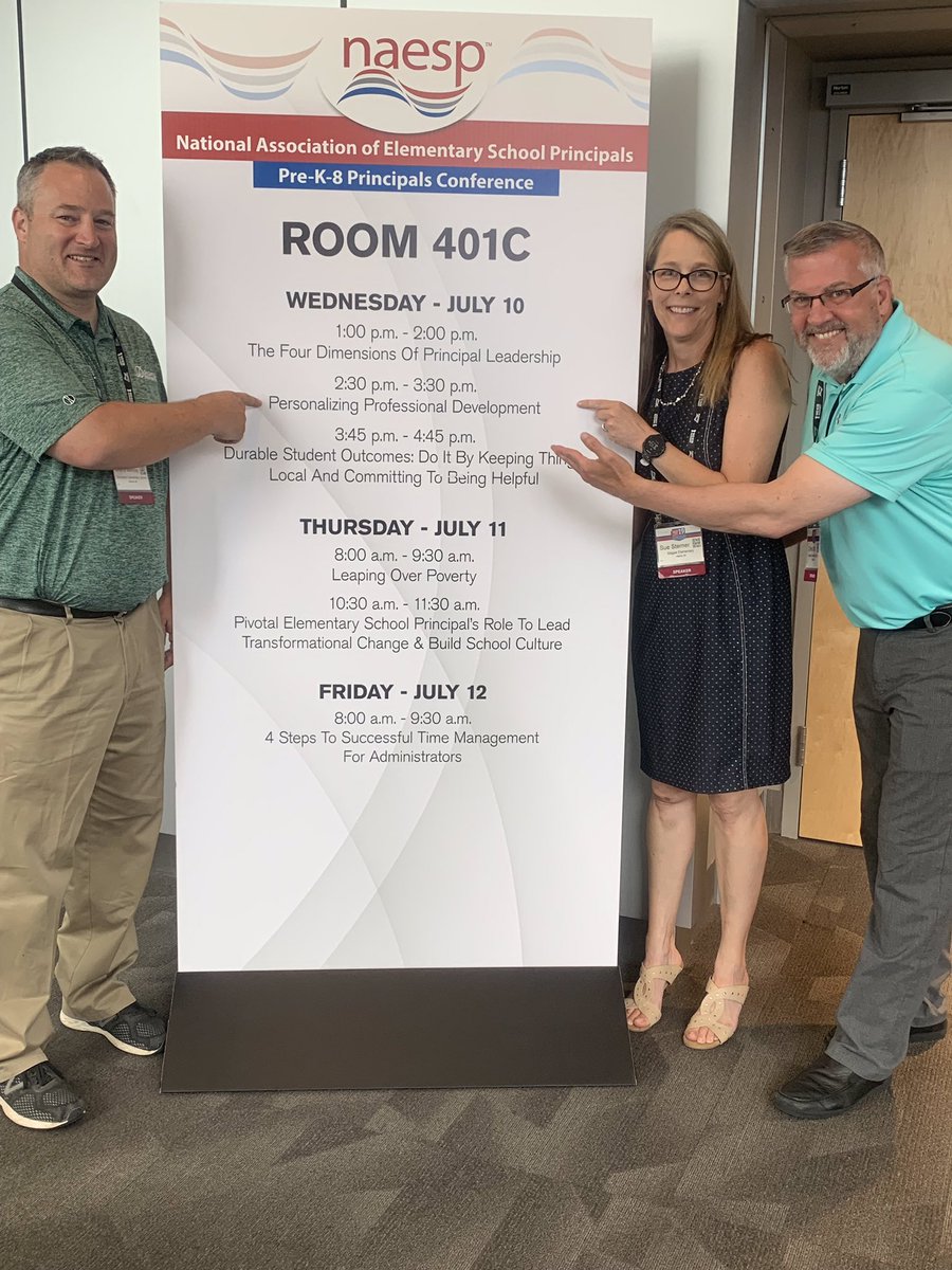 A great day of learning and sharing the work at KM!  #NAESP19 #kmproud  <a href="/ottocgo/">Chris Otto</a> @jmonday74 <a href="/kmdistrict/">Kettle Moraine SD</a>