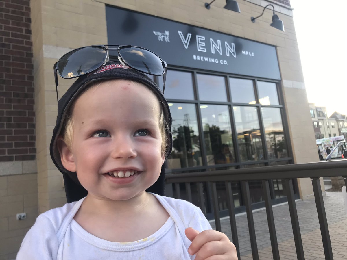 Zeke the freak and I are hanging out down at @vennbrewing ... What a great day to sit on the patio and enjoy some new brews (don’t worry the brews are just for me)