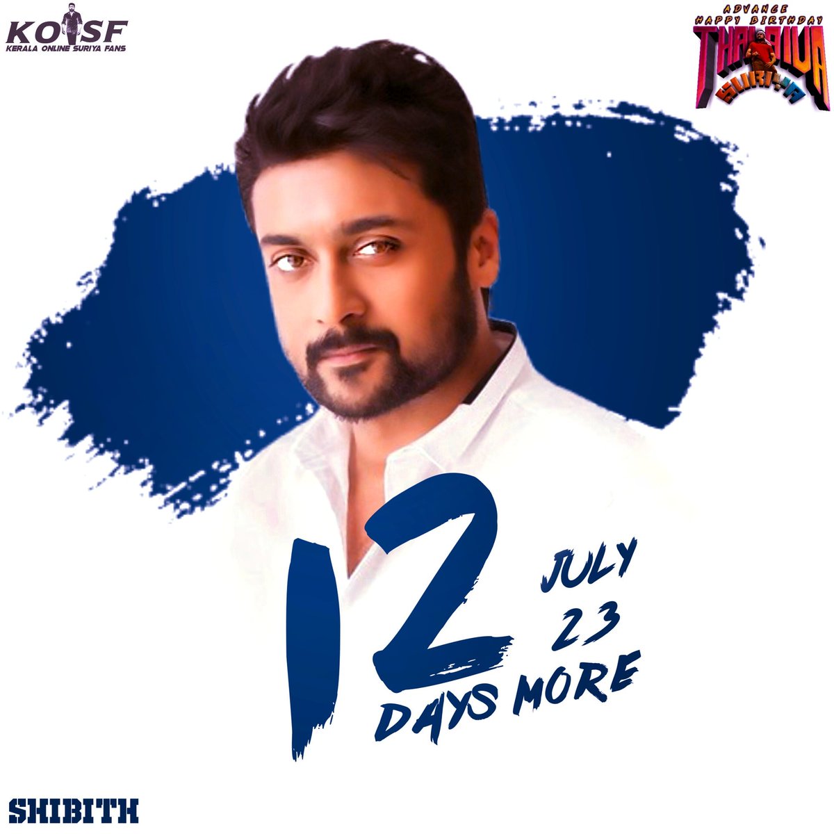 Shibithdesignz's tweet photo. 1⃣2⃣ Days more for the Treat😍🔥

Waiting Thalaivare @Suriya_offl 😍

#Countdown12 https://t.co/fnBBJ1J4tZ