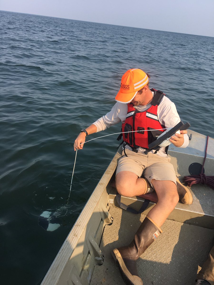 ColdCoastsAK's tweet photo. I can’t remember what was so funny, but that is what makes fieldwork great. @akdggs Showing how the secchi disk is done. #coastalchange #alaska #fieldwork #alaskascience #usgs #usgscoastalchange https://t.co/CVBAhsgid1