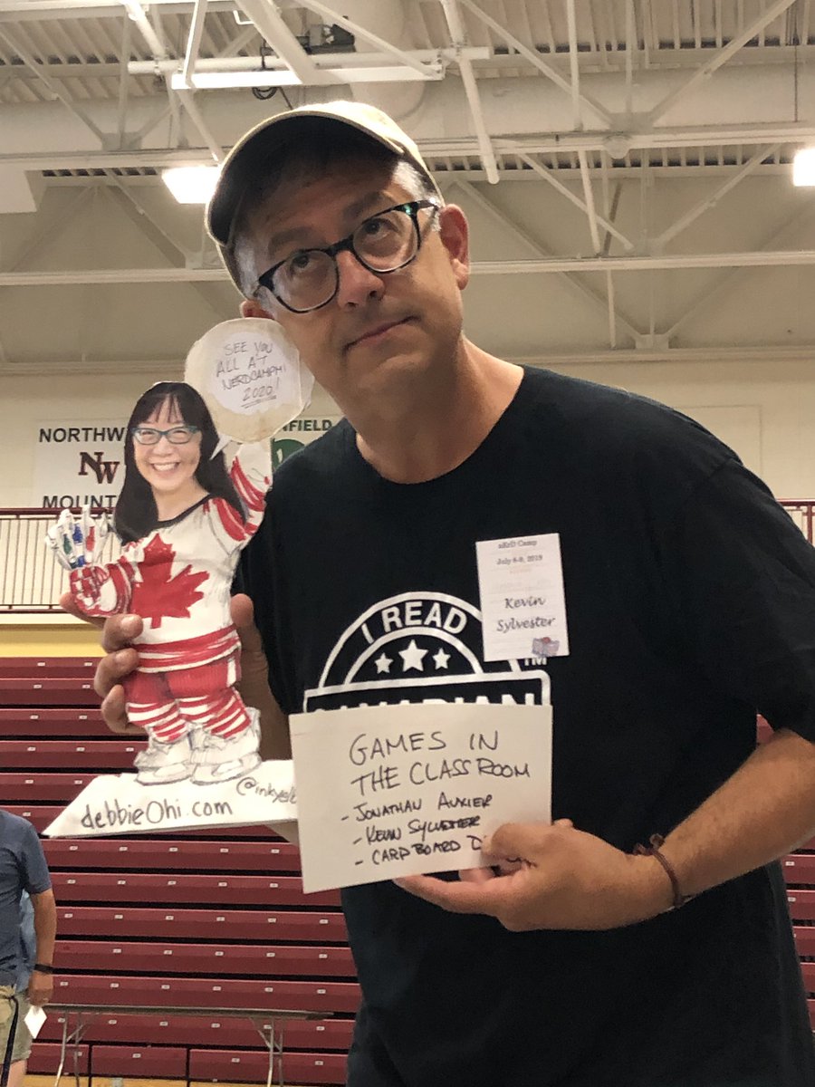 zonderclassnews's tweet image. @inkyelbows you were greatly missed this year at #nerdcampmi2019! Glad @kevinarts brought along cardboard Debbie to join in the fun! See you in 2020!