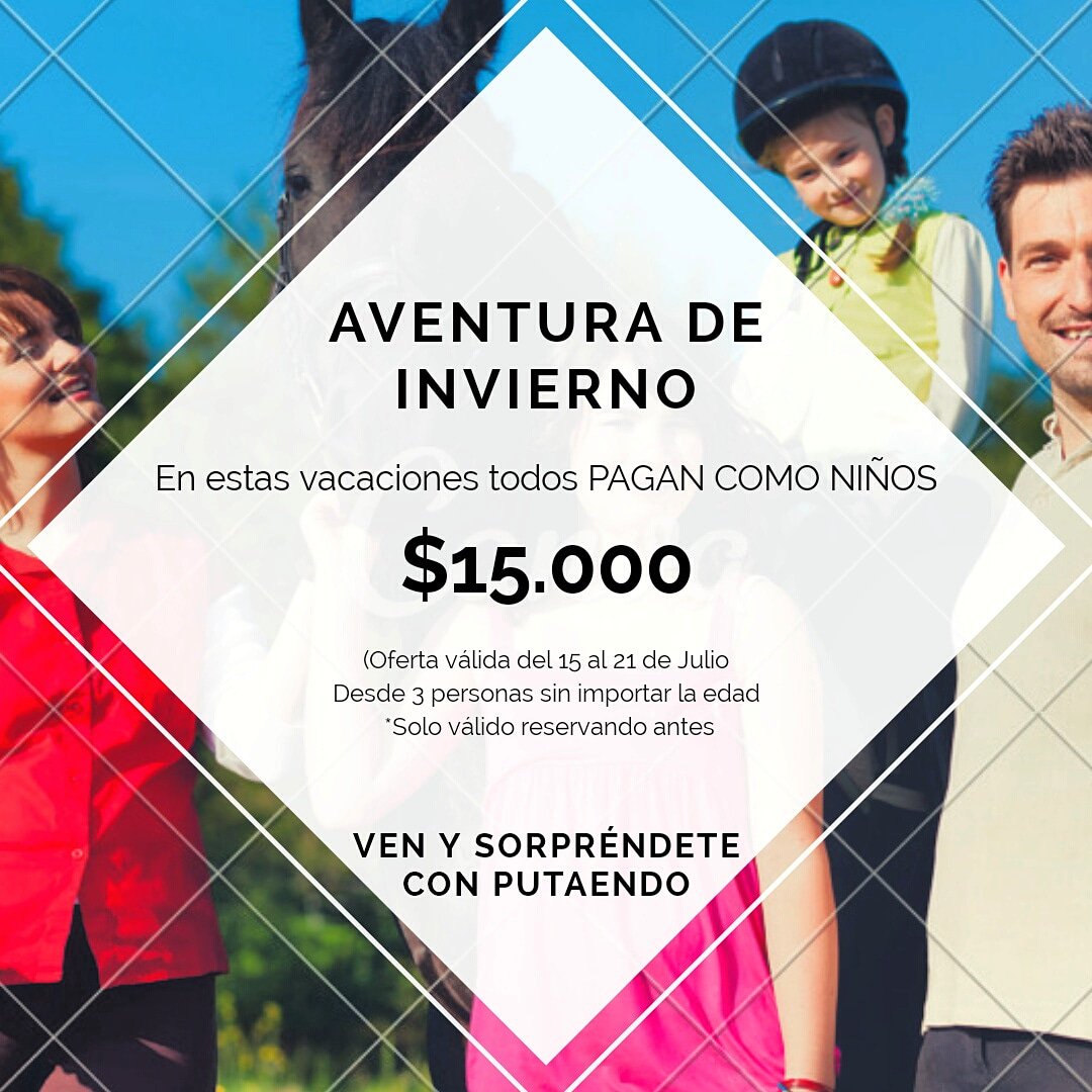 OperadorTurismo's tweet photo. Porque sabemos que en vacaciones de invierno buscas actividades entretenidas para toda la familia, te traemos esta tremenda oferta!
Ven y conoce la historia y paisajes de esta maravillosa comuna con diversión y seguridad, en una actividad pensada para ti!
info@turismoputaendo.cl https://t.co/o6AN7PY2ya