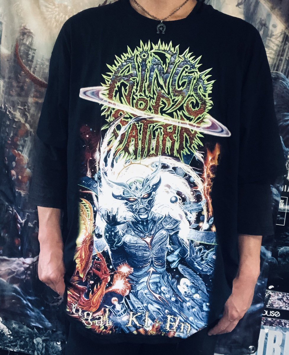 BLACKxTEETH's tweet image. #今日のバンT #RingsOfSaturn

「君はコスモを感じたことがあるか！」

今日は、3rdアルバムRings Of Saturn "Lugal Ki En" Tシャツ💫

樹木希林さん出演の映画「万引き家族」観ました。
何が正義か…と思わせるとてもよい映画でした🎬