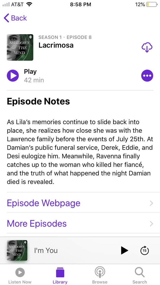MandiJourdan's tweet photo. #shadowsofthemind episode eight is live! The night Damian’s siblings and best friend eulogize him, the truth about his murder is revealed. 👀#podcast #scifi #murdermystery #androids https://t.co/MlnN3YeUH7
