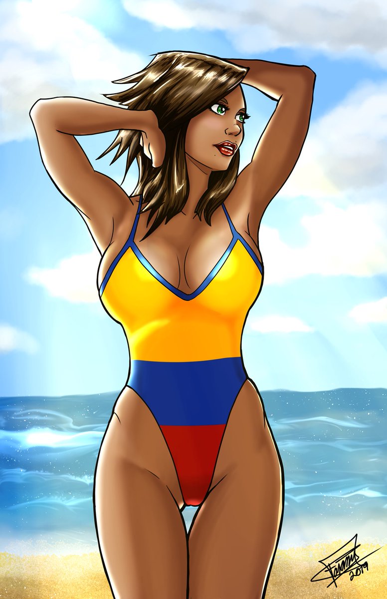 ftcomixzone's tweet photo. This is my new drawings I call “American Beauty” & the “Colombian Beauty”
#america #art #artist #originalartwork #artistcommunity #illustration #design #sketch #artwork #conceptart #digitalart #image #ftcomixzone #comics #comicbook #cartoon #drawing #beach #Colombia https://t.co/m8vw0qAeMq