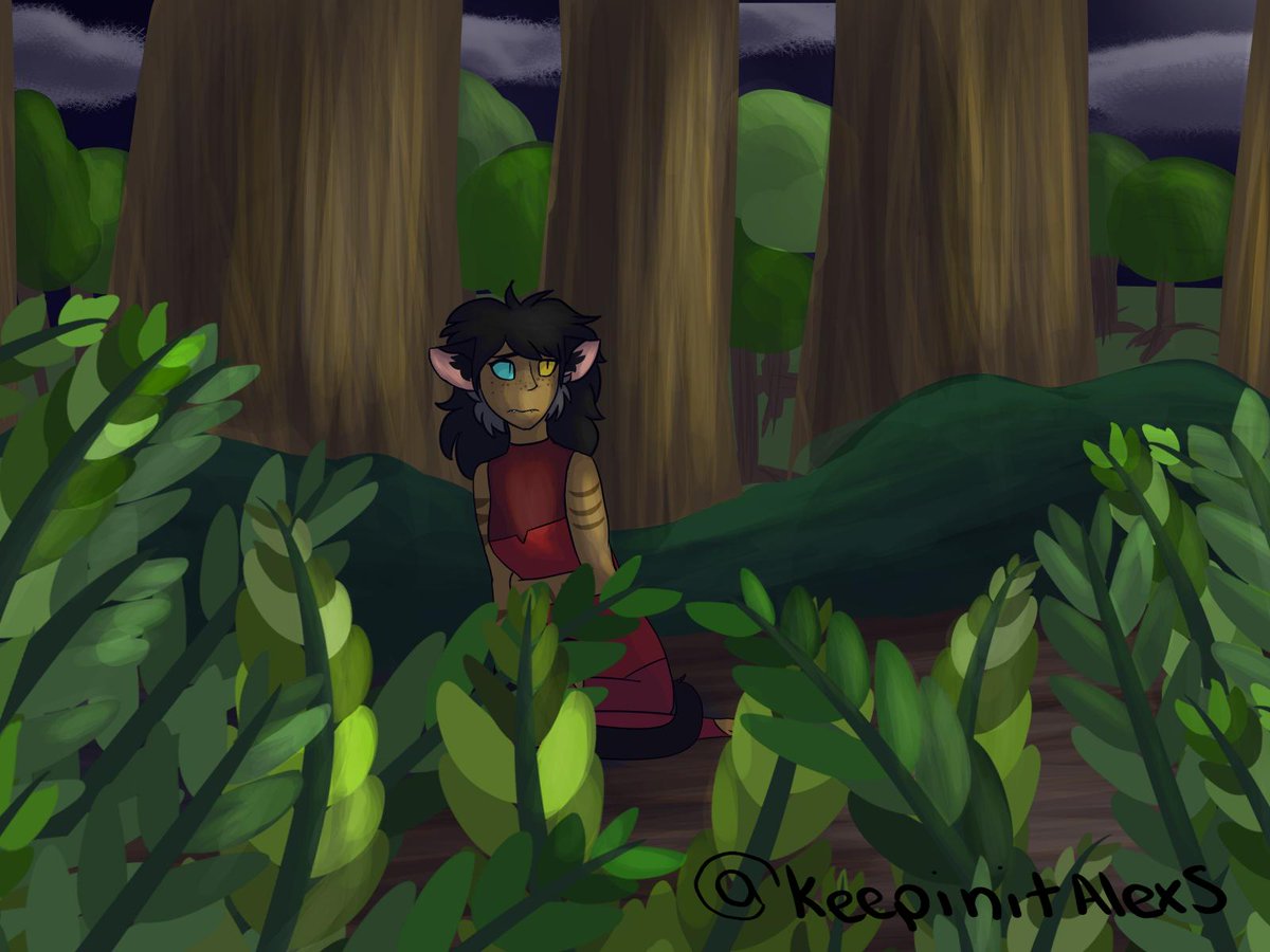SinnamonToasty's tweet photo. #Sheramonth Day 10: Forest   

 Should I keep the digital style or keep the sketchbook style? Or switch between the two? 

#Sheraandtheprincessesofpower #Shera #Catra https://t.co/C3QZWFQ6Ka