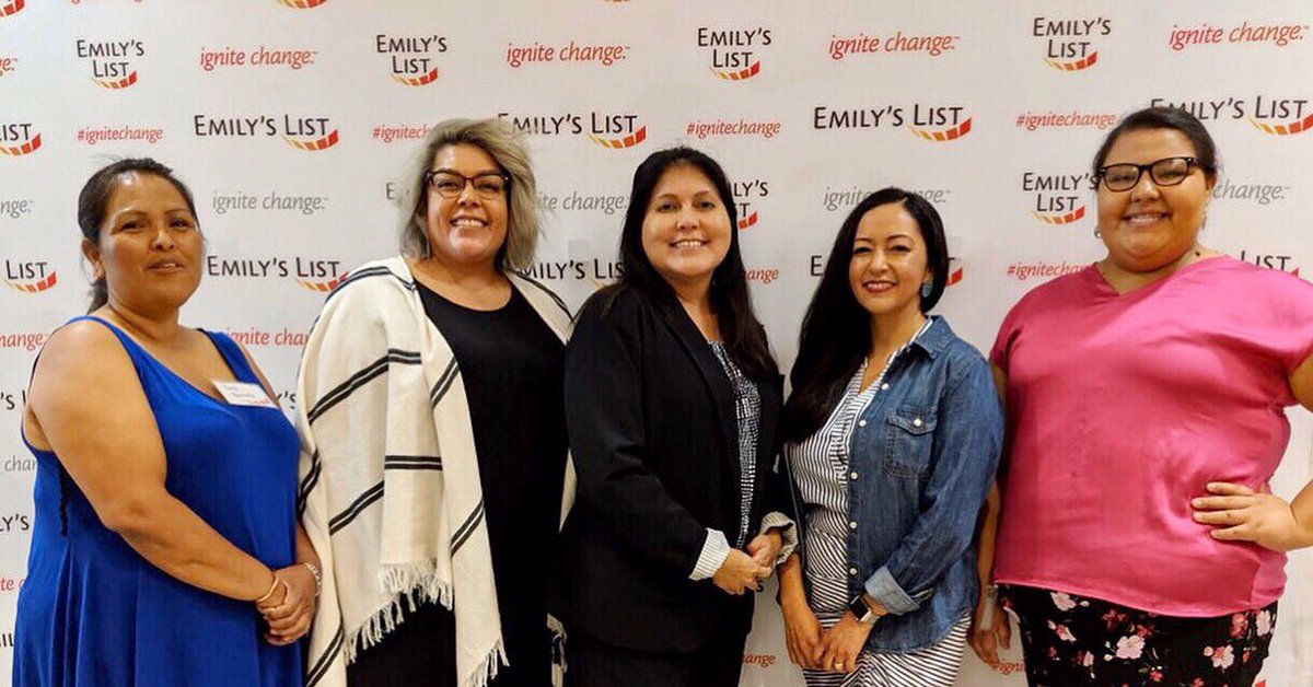 jaynieparrish's tweet image. Native women reppin’ strong at the  @emilyslist @Netroots_Nation Women’s Pre-Conference in Philadelphia! Great connecting with you ladies. 👊🏽❤️ for community. Tara Benally, Anathea Chino, me, Chrissie Castro, &amp;amp; Nancy Deere-Turney. @advancenativepl #NativeTruth #ElectWomen #NN19