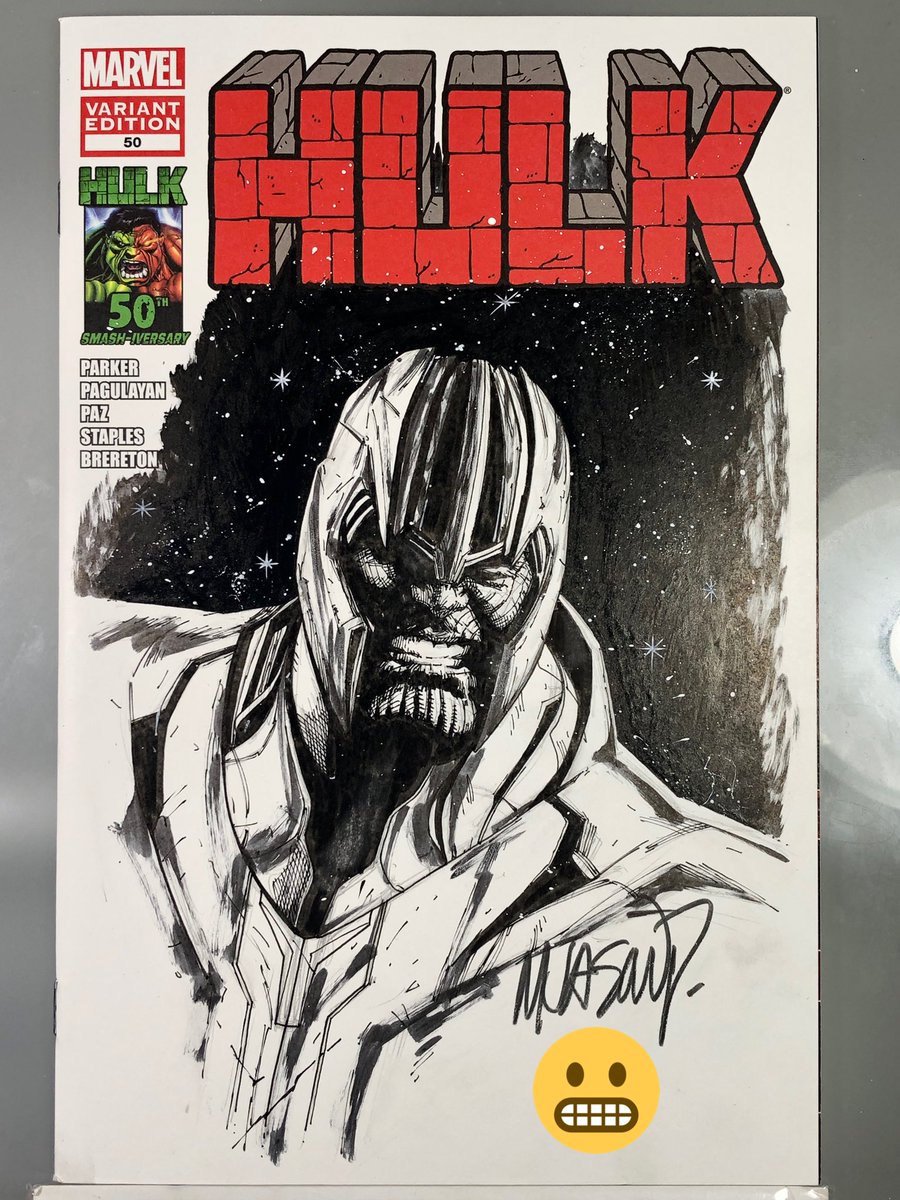 MJasonP's tweet photo. Snapper Alert! Pencils and inks by 😬#Marvel #marvelcomics #MarvelStudios #MCU #Thanos https://t.co/lmlFihWv6c
