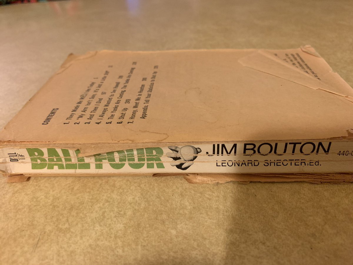 billditton73's tweet photo. Quite possibly the best sports book ever written. Quite revealing stuff for a 16 yr old in the summer of 1970. #RIP Jim Bouton #WTHRcom https://t.co/zaFlN0N5ln