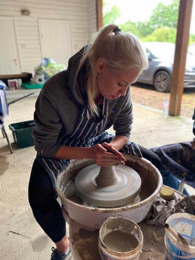 Not just a glamping site - why not book a pottery session for your group in 2020 #pottery #glamping #craft