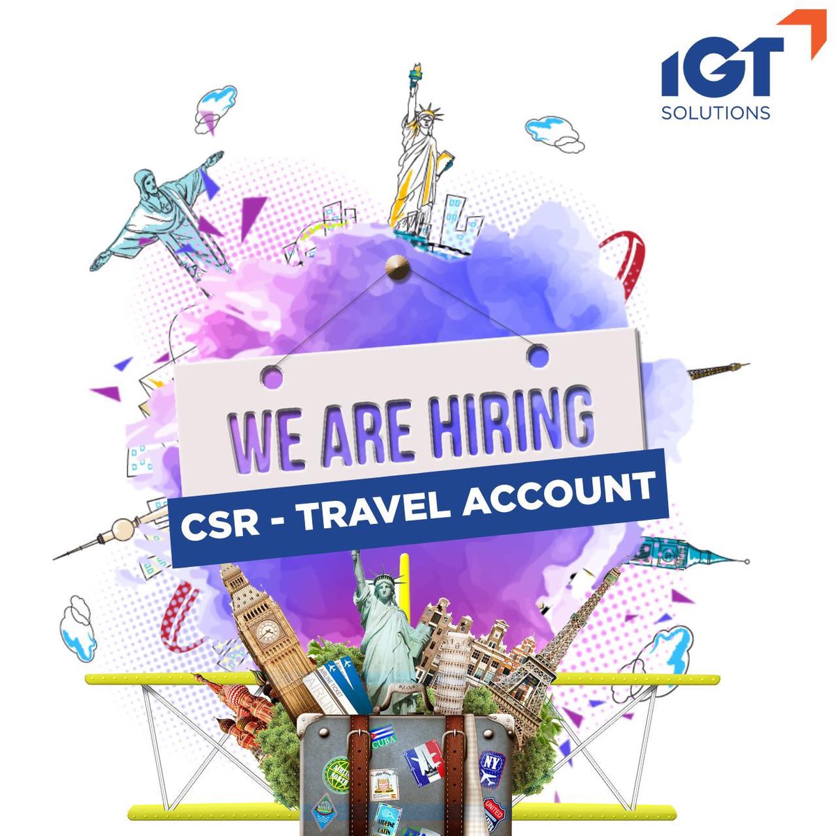 IGTCareersPH's tweet photo. Be part of our awesome team! Join our travel account now!
Visit us in our Alabang site where an amazing opportunity awaits!

DM US FOR DETAILS! https://t.co/fyDmsKP7N7