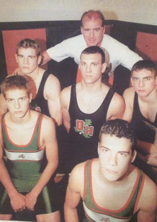 zzsmiller's tweet image. Oh man @OakHarWrestling we got some #Throwback material here! With some @GenoaWrestling #HeadCoaching nostalgia! #SoManyBergmans #Bergmania
