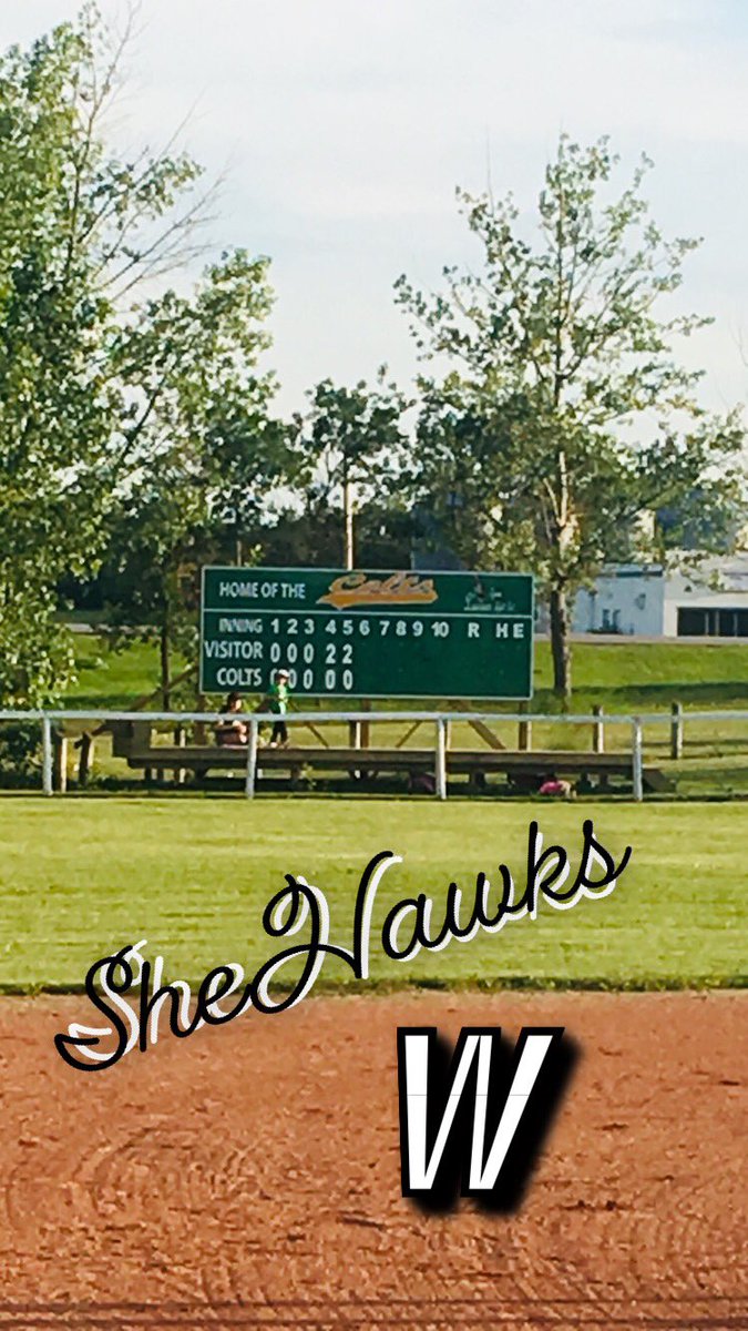 WeyburnSHEHAWKS's tweet photo. SheHawks finish the season on a strong W against the 🍑’s. Coach reports no Es since @SparGoInTheBurn kicked the ball to @emily_pokletar for a 5-6-5 to end the game. @BStorle12 throws a complete. Playoff action begins tomorrow- diamond TBA. Come check out the range on @dallenrz https://t.co/kBs5eNB4h5