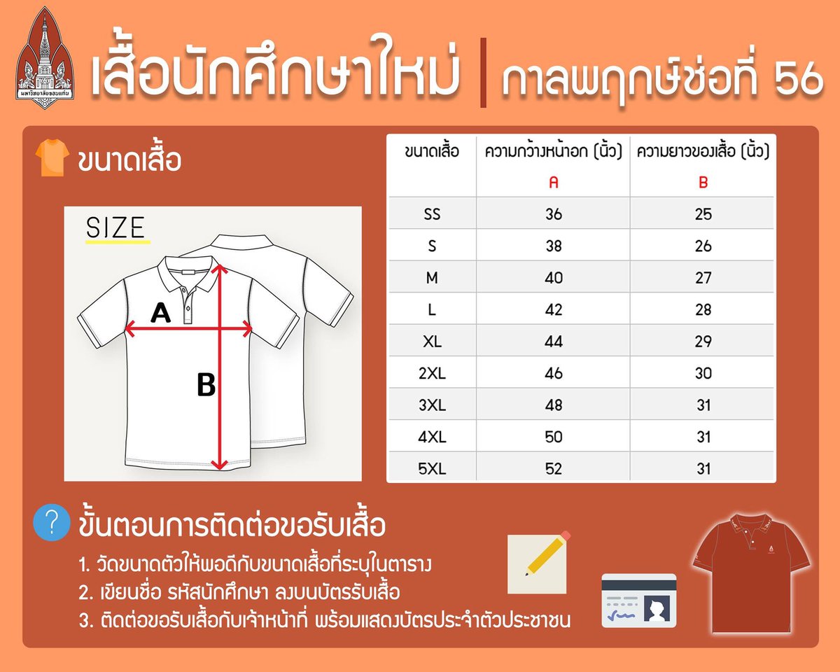 kkustudentunion's tweet photo. การรับเสื้อเฟรชชี่และเสื้อพื้นเมืองค่า #ทีมมข https://t.co/yJvHmKsRku