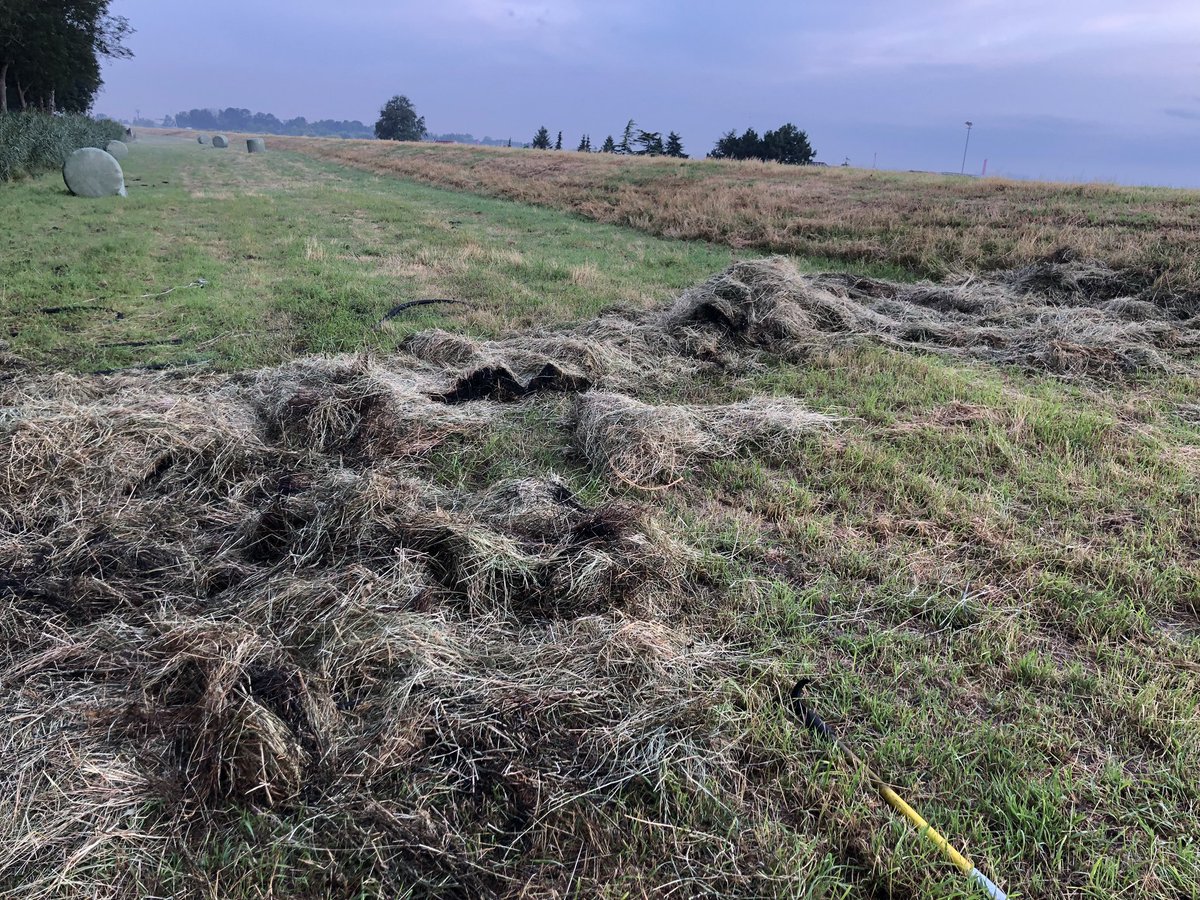 Wij zijn ter plaatse aan de #achterzeedijk voor een aantal hooibalen in brand. #brandmeester
