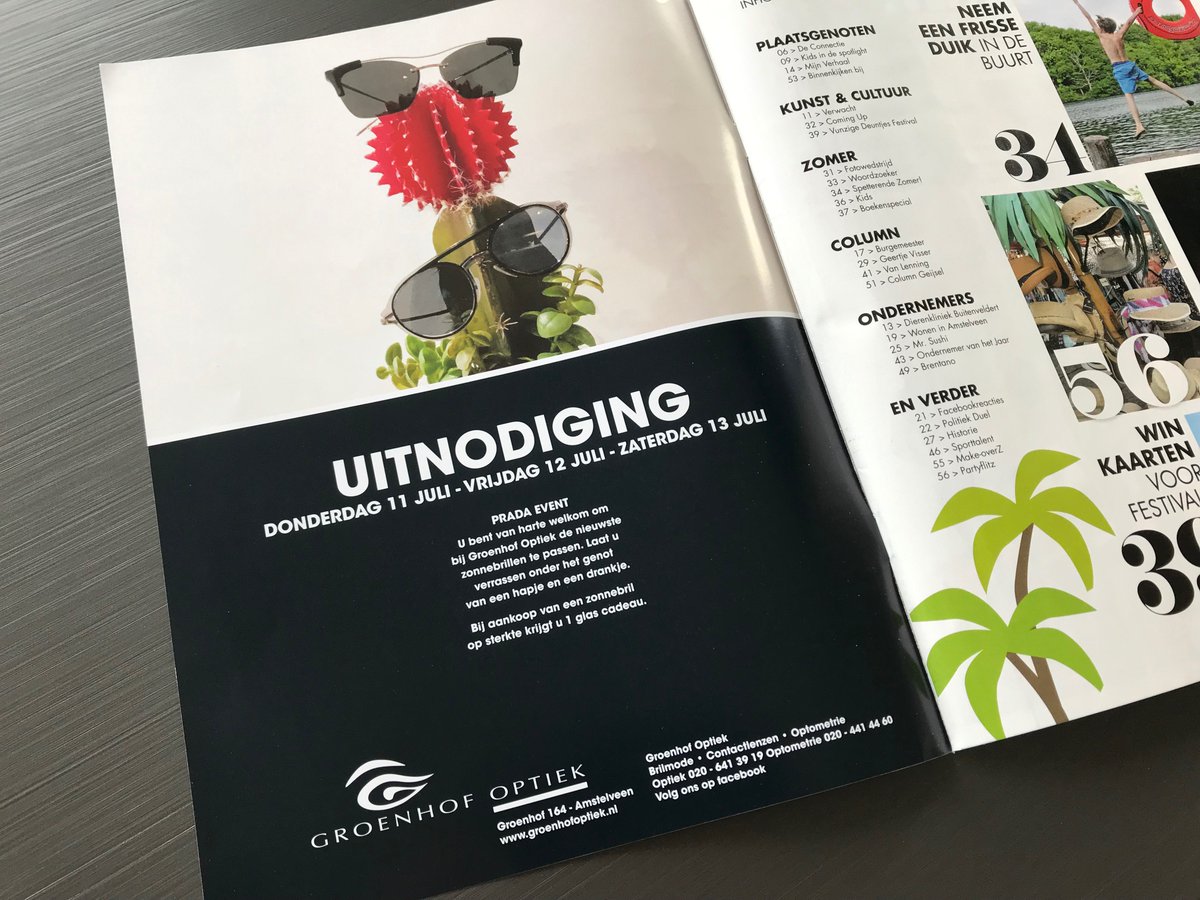 3 dagen lang Prada event bij Groenhof Optiek #Amstelveen. Start vandaag. Lekker brillen kijken en cocktails drinken.