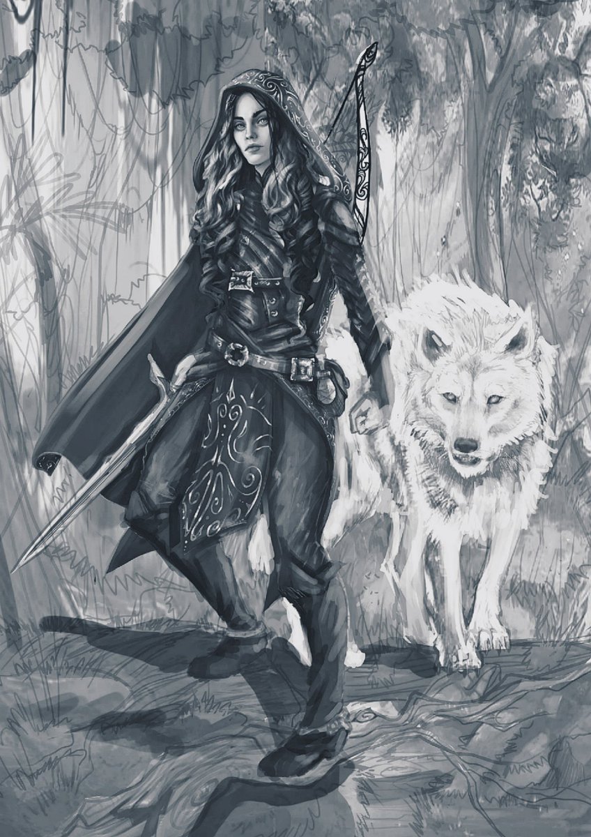 MaruMADDESIGN1's tweet image. Work hard, travel soon!Values - character concept art work in progress/Open for commissions 🏹🐺Soon in color ⚔️Stay tuned!! #valuetest #outfitinspiration #costumedesign #conceptart #characterdesign #digitalart #originalcharacter