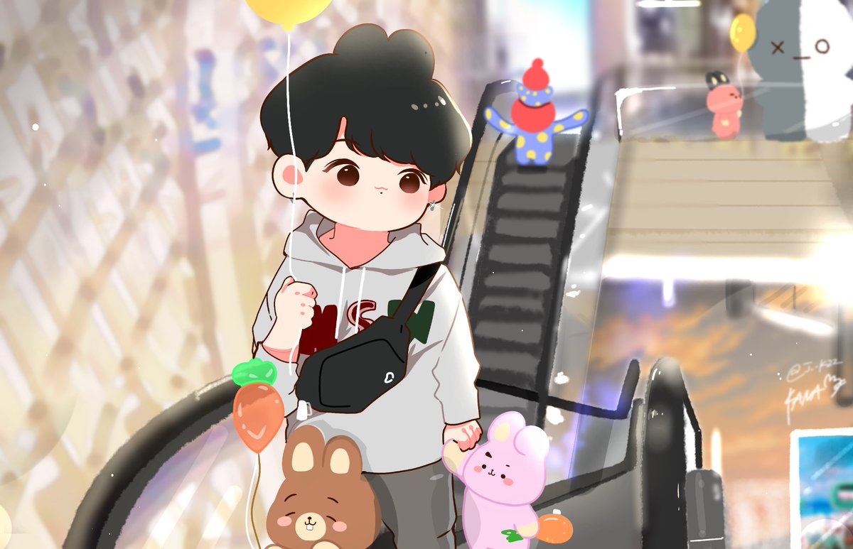 j_taekoo97's tweet photo. 🐰🎈#jk https://t.co/TnRbdxiGxw