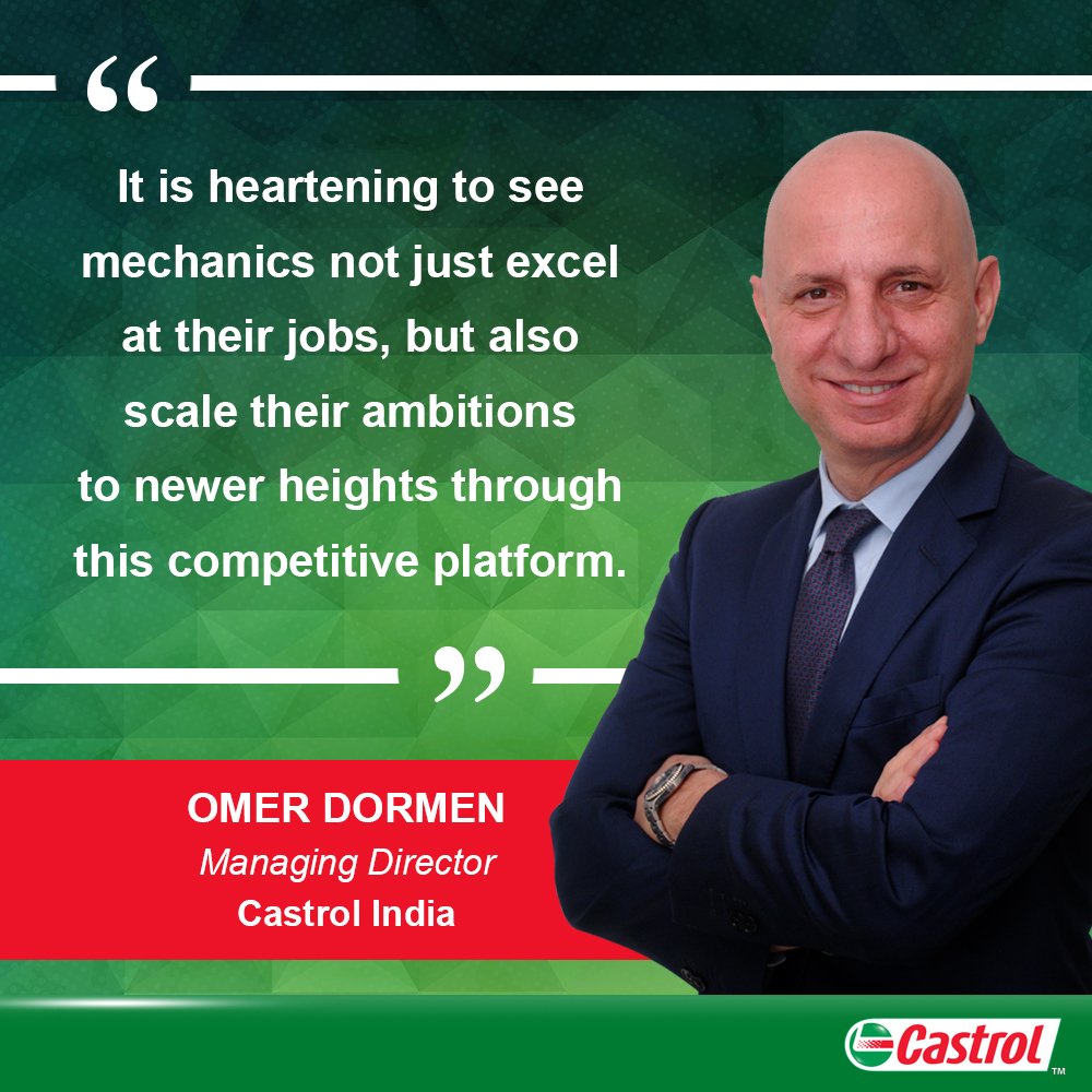 Castrol_India's tweet photo. Another year, another milestone! 
#CastrolSuperMechanic contest 2019 fuels mechanics with knowledge about automotive technologies while giving them a platform to showcase their skills &amp; talent.  Read more: https://t.co/yGQs13v8sF
@ZeeNews @_ravidubey @SkillsASDC #KeepIndiaMoving https://t.co/rKxsO4QA6C