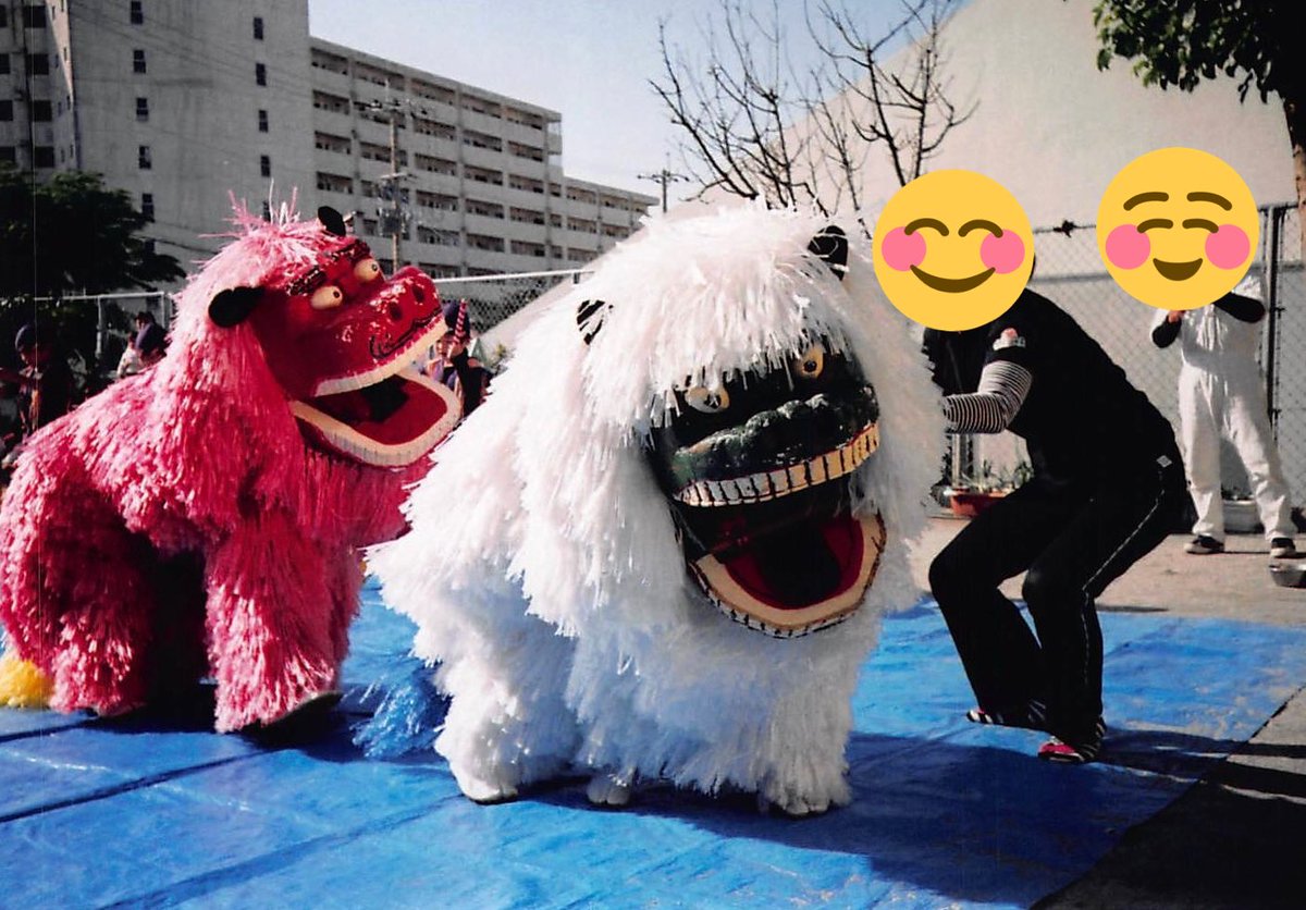 沖縄の獅子舞が姿も動きも独特過ぎてこれはもう何と言えばいいのか クリーチャー感最高 子どもはギャン泣き Togetter