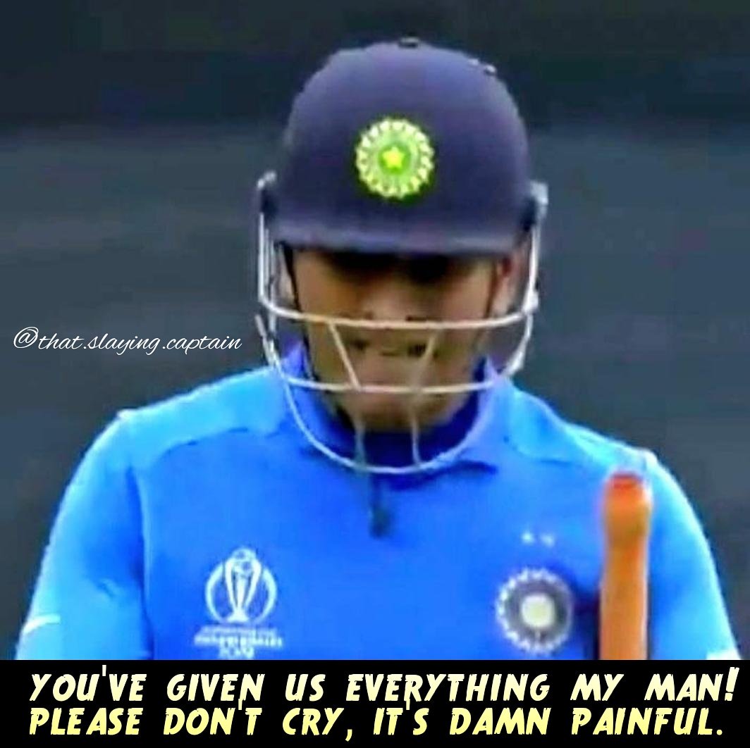 lastballsix_'s tweet photo. The Synonym Of Positivity And Calmness! 
Your Tears Left Me Disheartened. I Know You Won't Retire. Dil Kehta Hai 💙 @msdhoni Please Smile :')
 #DoNotRetireDhoni https://t.co/vwKGPxuIB4