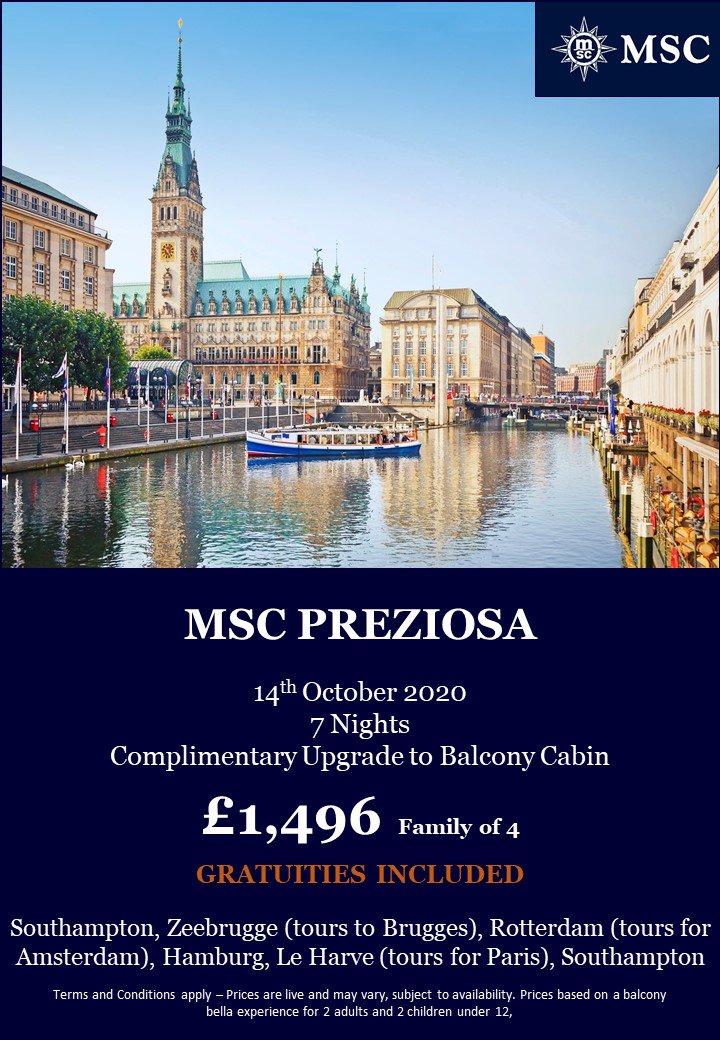 Cruise2Com's tweet photo. 👨‍👩‍👧‍👦Family Holiday that you will love!!

😍 Holidays Starting from Just £1496 for a Family of 4 !!

🛳👠🧳🕶With this Family deal you will only come back richer in memories and experience!!

☎️Call Us now on 0203884255 !! https://t.co/2omhzQM02v