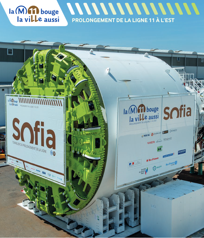 IDFmobilites's tweet photo. Le prolongement de la @Ligne11_RATP vers Rosny-Bois-Perrier avance. Le tunnelier creusera le tunnel cette année. Objectif :
✅Une ligne prolongée et modernisée
✅Des trajets + rapides : La Dhuys - Châtelet 21 min (contre 50 min)
✅Des rames neuves #MP14 toutes les 90 sec https://t.co/n9oy1hlPQz