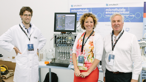 emultech's tweet photo. Harrie, Marion and Tom returned from a very interesting and well attended Microsphere Summit in Philadelphia, where Tom demonstrated the Emultech P. https://t.co/cHKo1HbCKT