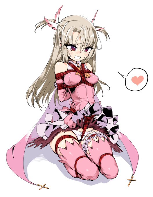 プリズマ☆イリヤのイリヤちゃん描きました!
自分が望んでいた『捕らわれた魔法少女』になった彼女は
逃げることよりもただその状況を楽しむだけのようです 